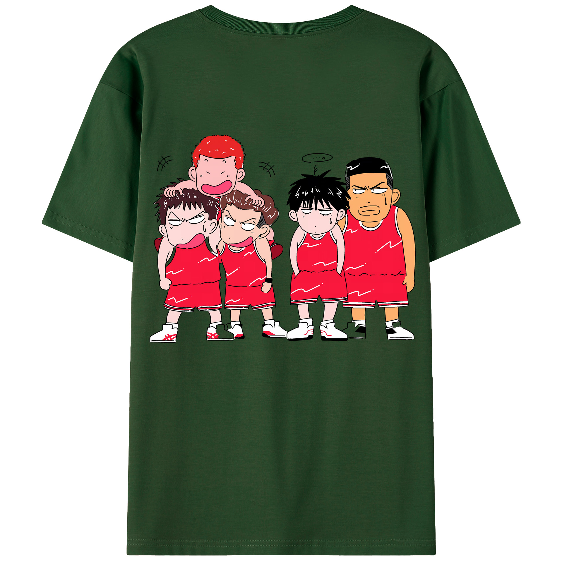 SLAM DUNK／スラムダンク 綿100％半袖Tシャツ（背面プリント）